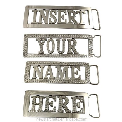 Personalized Chrome Custom Name Plate Belt Buckle